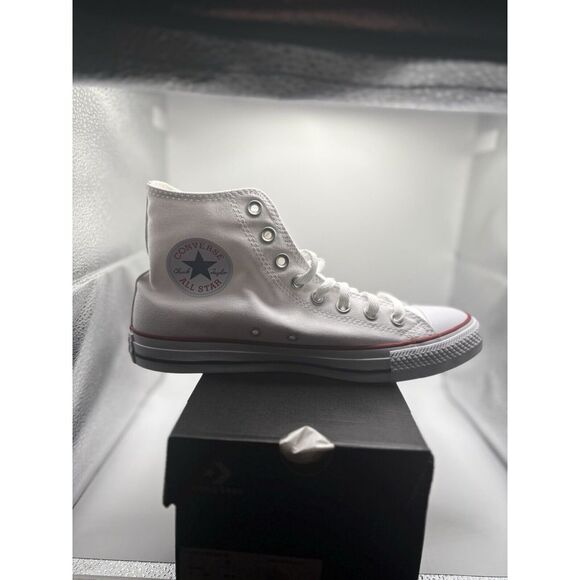 New Converse All Star High Top‎ Optical White Sneakers Mens 9 Womens 11 Shoes - Picture 1 of 7
